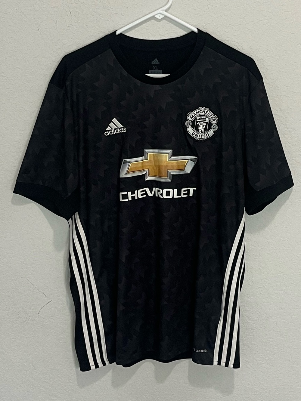 Manchester United 2017/18 Soccer Men’s Away Black  Jersey Shirt Size XL